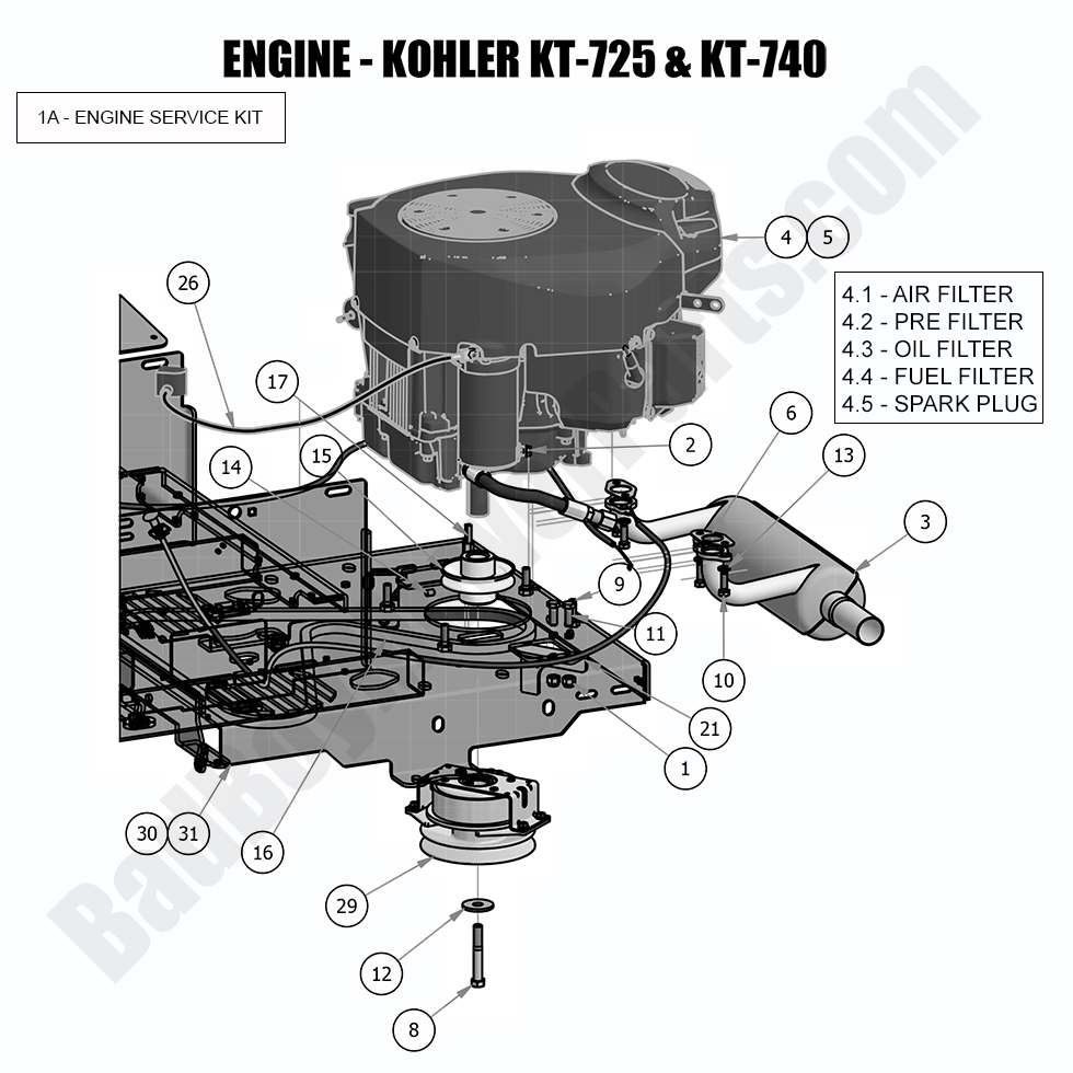 2018 MZ Engine - Kohler KT725 & KT740